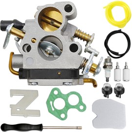 Hoypeyfiy 574719402 Carburetor Carb Kit for Chainsaw with Air Filter Fuel filter Spark Plug Fuel Line Replacement for Husqvarna 235 235E 236 236E 240 240E Replacement for Jonsered C1T-W33C 545072601