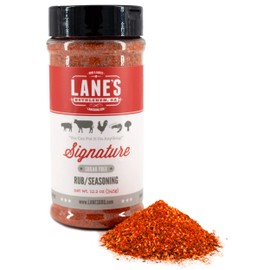 Lane's BBQ Signature Rub Seasoning | All Natural | Gluten Free | No MSG | No Preservatives - 12.2 oz