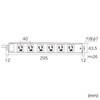 Sanwa Supply TAP-K6SP-3 Construction Property Thunder Guard Tap Outlet Outlet