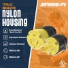 Journeyman-Pro NEMA L6-30P Pair Plug 30A 250V Locking Male Female