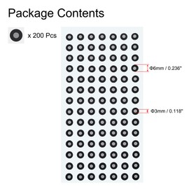 uxcell 200Pcs 3D Scanner Markers 3mm for 3D Scanner, 3D Tracking Dots Reference Point Markers, 3D Target, Diffuse Reflection Markers for 3D Scanner and Optical Tracking