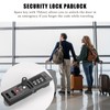 2 PCS TSA Certified Embedded T-S-A 007 Zipper Luggage Locks,