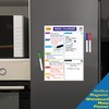 Magnetic Whiteboard for Fridge: Multi-Functional Meal Menu Planner, with Colourful