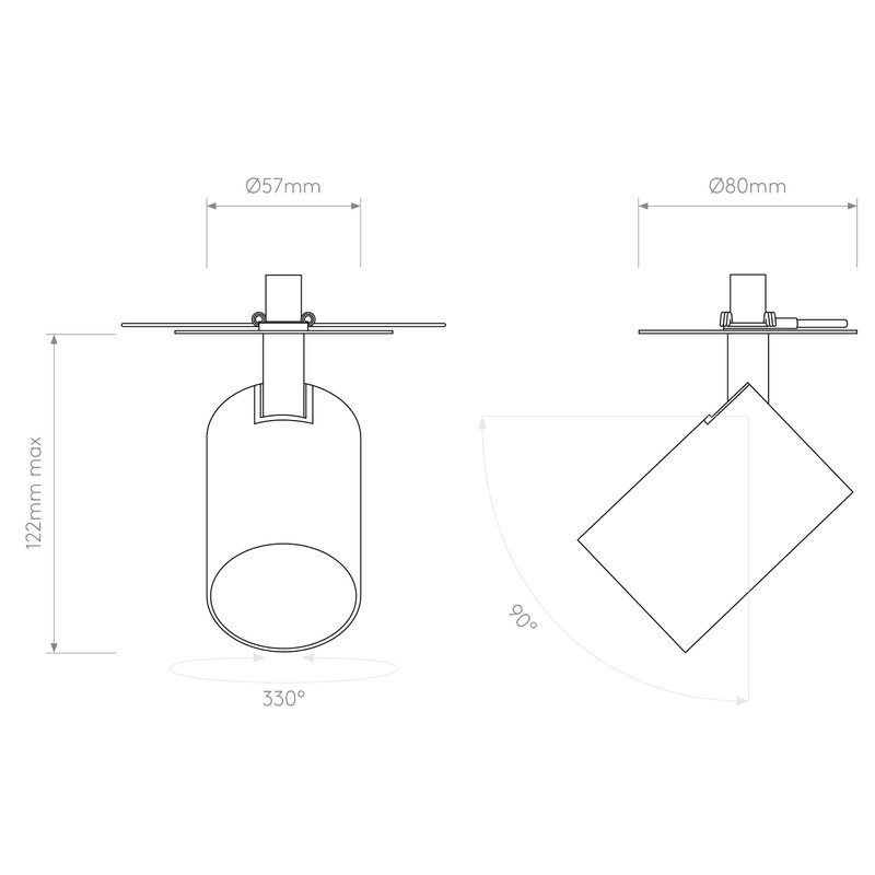 Astro Ascoli Recessed Indoor Spotlight (Bronze), GU10 Lamp, Designed in