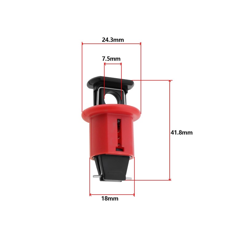 EMSea 5 pcs Lock Out MCB Circuit Breaker Device Push