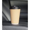 HOT BARGAINS 50 X 12oz Disposable Kraft Paper Cups with