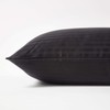 HOMESCAPES Black Pure Egyptian Cotton Euro Size Pillowcase 40 x
