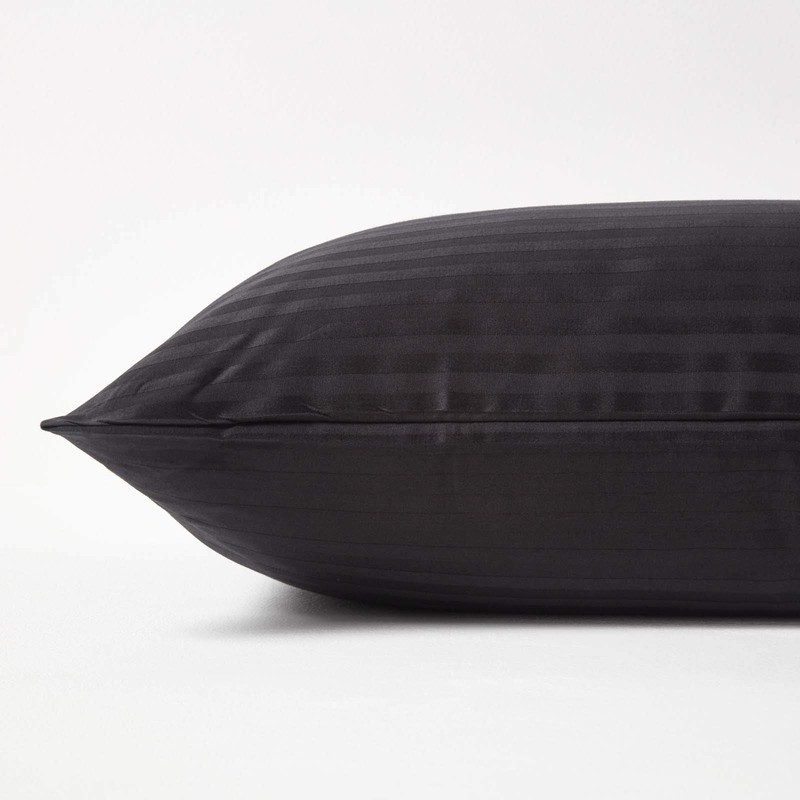 HOMESCAPES Black Pure Egyptian Cotton Euro Size Pillowcase 40 x
