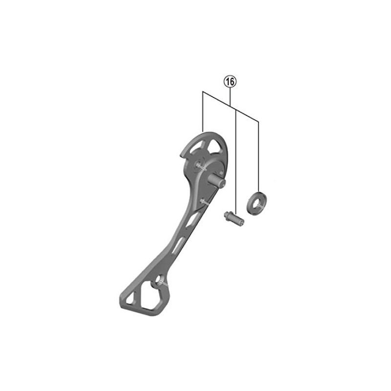 Shimano Y3HT98080 Repair Parts RD-RX817 Right Plate Assembly