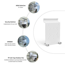 Universal PTZ Camera Vinyl Siding Mount, Compatible with eufy SoloCam S340/SoloCam E30, AOSU SolarCam D1 SE/Max, Reolink Argus PT Camera, ANSQUE GU01/SA01, Tapo Outdoor Pan/Tilt and More