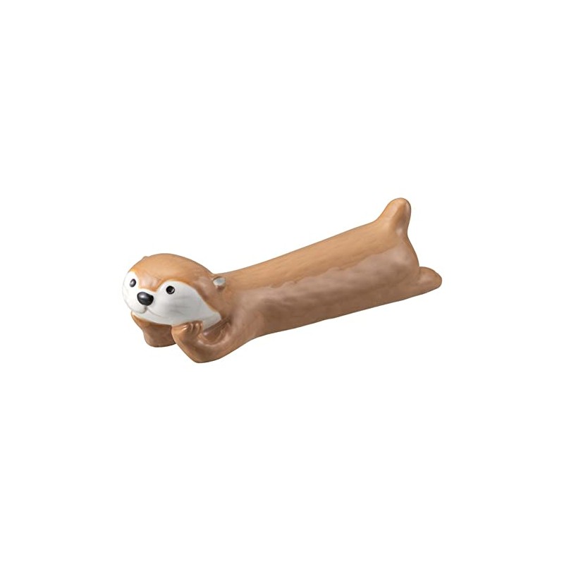 Deco Corporation KAWAUSO CAFE Otter Cutlery Rest Latte Size: Approx.