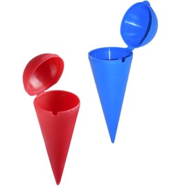 Set of 2 Ashtrays with Lid, Beach Accessories, Portable Ashtray for Handbag, Outdoor and Garden
