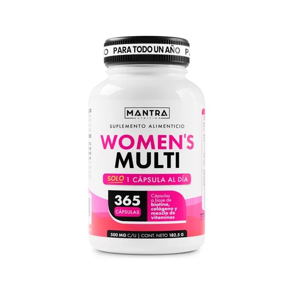 Multivitamínico De Mujer De 365 Cápsulas | Mantra Nutrition Sabor