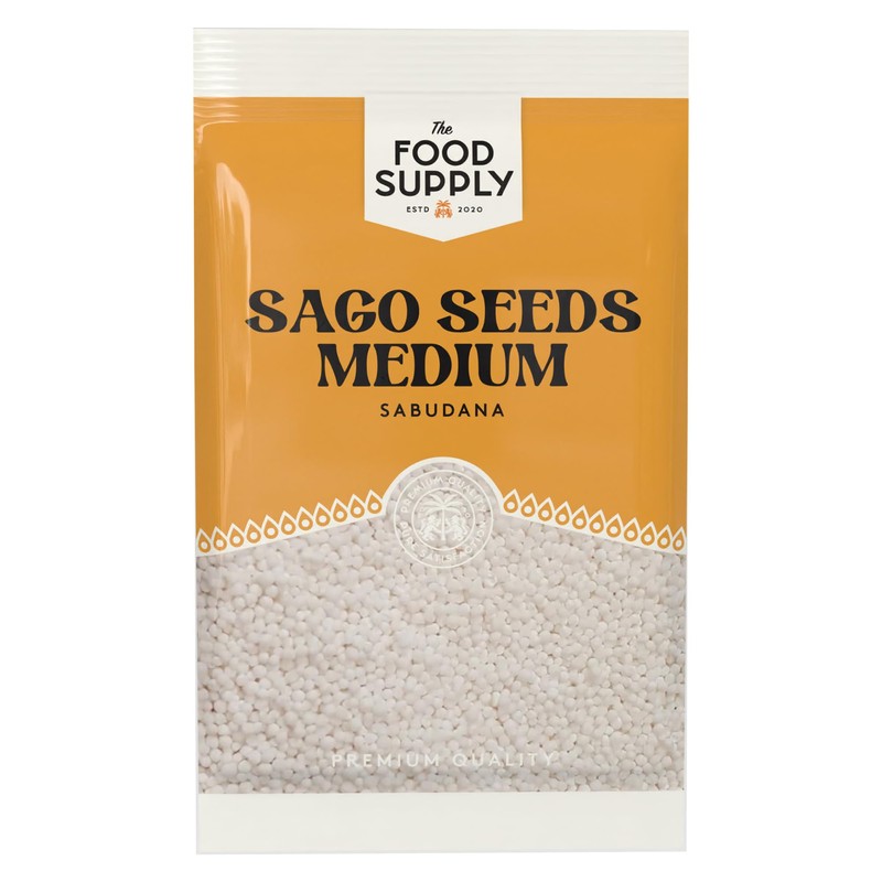 Sago Seeds Medium Tapioca Sabudana sagu- Ideal for Cooking, Baking,