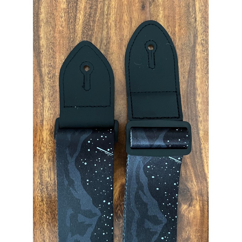Generic Midnight Mountain Star Guitar Strap, Polyester Webbing strap with