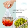 100 Pcs Fresh Keeping Bags,Elasticated Food Covers Cling Film Bag,Reusable