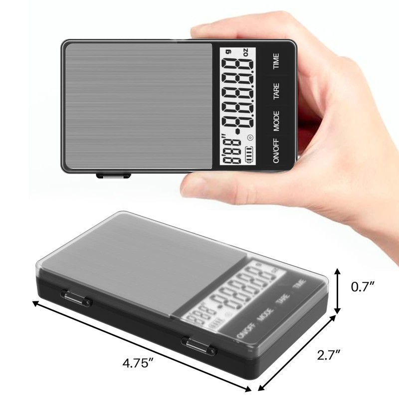 MAXUS Espresso Scale with Timer 1000g/0.1g Drip Coffee Scale, Small