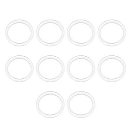 uxcell Silicone O-Ring, 16mm OD, 12mm ID, 2mm Width, VMQ Seal Rings Gasket, White, Pack of 10