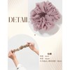 monscliff Scrunchie Hair Elastic, Non-Marking Hair Accessory, Adult, Stylish, Black