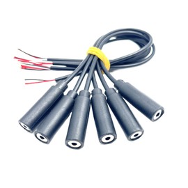 daier 6Pcs 2.5mm Female Jack to Bare Wire Open End TRS 3 Pole Stereo 2.5mm Jack Plug Audio Cable Replacement for Headphone Cable Repair