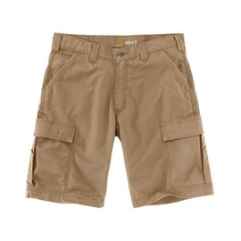 Carhartt Men's Force Relaxed Fit Ripstop Cargo Work Short, Dark Khaki, 30
