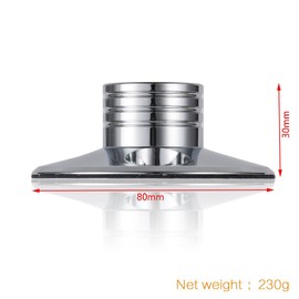 DollaTek LP Turntable Metal Copper 320 g Disc Stabiliser Record Weight/HiFi - Silver