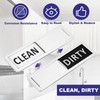 PATIKIL Dishwasher Magnet Clean Dirty Sign, 7x2 Inch Clean &