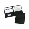 Avery 47988 Two-Pocket Folder, 20-Sheet Capacity, Letter Size, Black, 25/BX