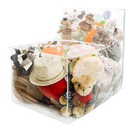 AwObEpl Bean Bag Chair Cover Clear PVC Waterproof Toddler Bean Bag Chair Cover Stuffed Animal Bean Bag Storage for Plush Toys Old Clothes Pillows