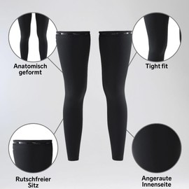 Craft Beinlinge Leg Warmer, Radsport Thermo Beinlinge Radsport Herren & Damen, Unisex Beinlinge Schwarz, Gr. XS-4XL
