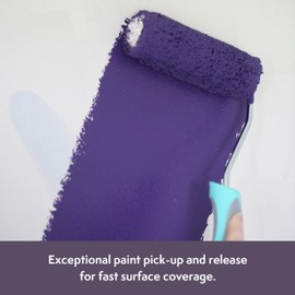 Axus Decor Silk Touch Roller, Medium Pile (Mink Series) for Professional & DIY Projects, Suitable for Smooth & Slightly Textured Walls or Ceilings, Compatible with Mini Frame - 2"/50mm,10Pk