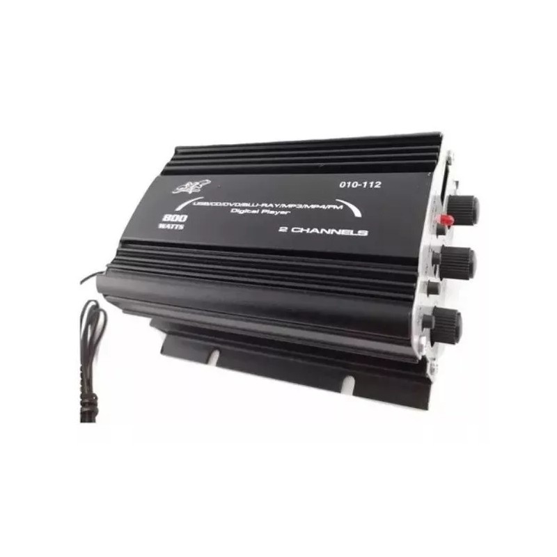 DXR Amplificador Mini 2 Canales 800w Pmpo Fm Usb Aux