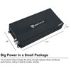 Rockville RD1000.1 4000w Peak/1000 Watt RMS Mono Car Amplifier+Amp Wire
