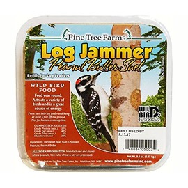 6 Packs Pine Tree Farms Log Jammer Peanut Suet 3 Plugs Per Pack (18 Plugs Total)