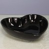 Homestreet Gifts Heart Shape Shiny Ceramic Bowl with Felt Protector