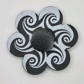 3D Printed Hypnotic Spiral Spinner (Animation only viewable through methods in description) - Specification: Main spinner