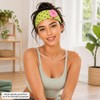 4 Pcs Polka Dot Wide Headbands with Button for Women