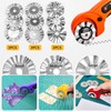 Bestgle 9Pcs 45mm Wave Rotary Cutter Pinking Blades, Refill Steel