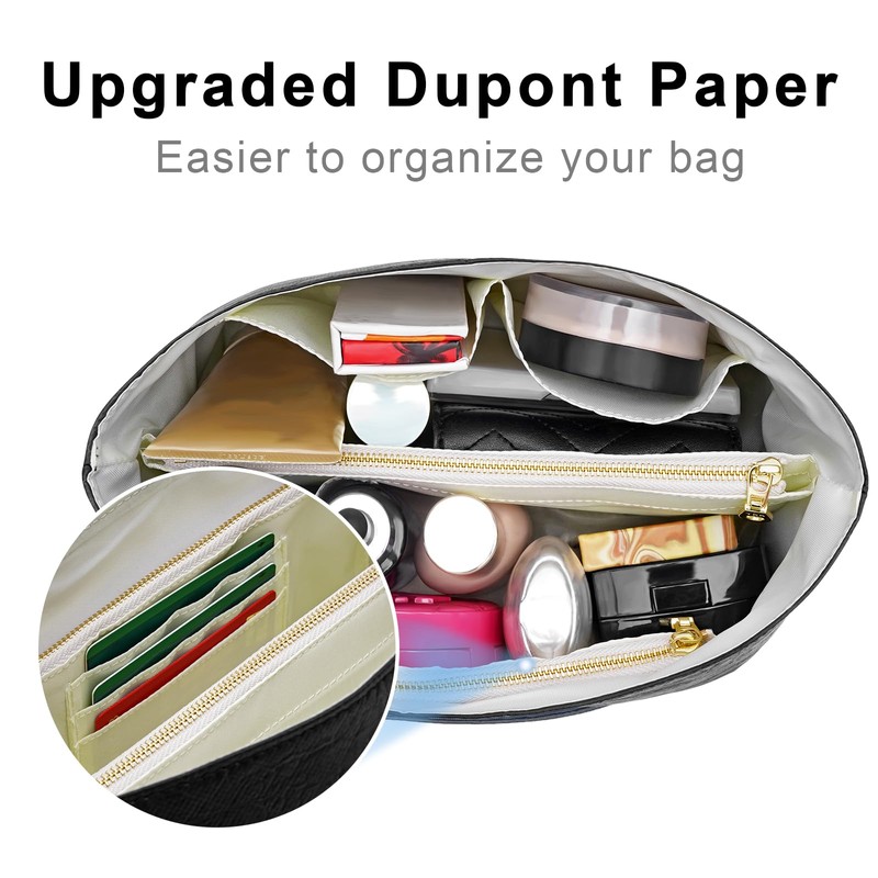 LOUKAYCCI New Dupont Paper Purse Organizer Insert for Longchamp Le