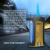 Colibri Daytona Windproof Butane Torch Lighter: Adjustable Flame, Refillable Single-Jet