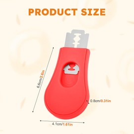 Beiyoule - Herramienta de puntuación de masa de pan extraíble y magnética, herramienta de puntuación para cortar masa madre, cuchillo de puntuación para hornear y hacer pan (rojo) (rojo)