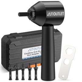 AUTOUTLET Rivet Nut Attachment, Professional Rivet Attachment for Drill, Cordless Drill, Rivet Nut Adapter Kit for Rivet Nuts M3-M8 Made of Aluminium, Steel, Stainless Steel, Also for 1/4 Socket