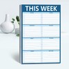 90 Sheets Weekly Planner, Magnetic Checklist Notepad with to Do Lists for Office or School, Dark Blue