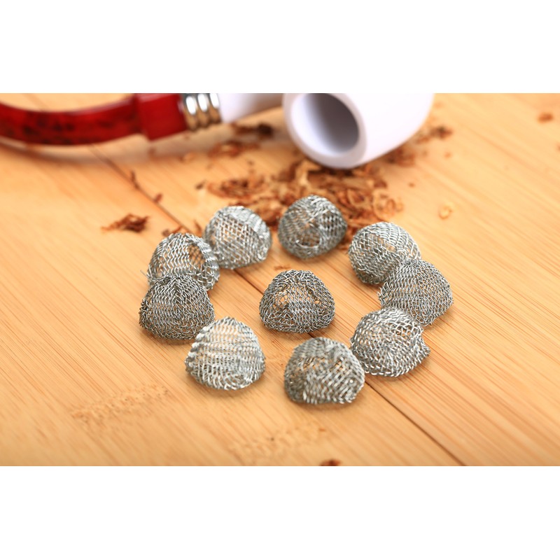 Dophee 10Pcs Tabak Pfeife Metall Sieb Kugel Filter Durchmesser 19mm