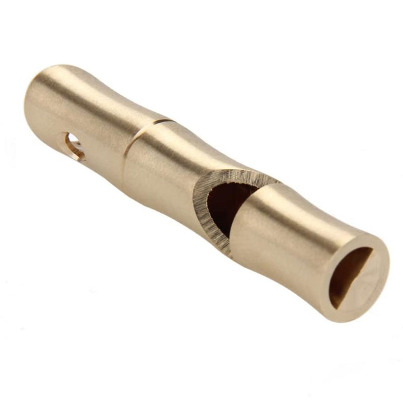 2pcs Brass Whistle Emergency Whistle EDC Loud Signal Whistle for