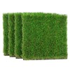 GLOBREEN Easter Thick Artificial Grass Squares Mat, 12" x 12"