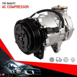 cciyu Air Conditioning Compressor Fit for Dodge Dakota for Durango for Ram 1500 2500 3500 4.7L 2002-2003 Replaces AC Compressor for Car 6 Grooves SD7H15