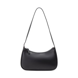 WSRYDJDL Small Purse for Women, Adjustable Shoulder Bags Crocodile Pattern Clutch Purse with Zipper Closure Retro (Curved opening Black)