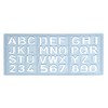 CSP 1585 - Stencil per etichettatura lettere e numeri da