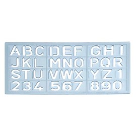 CSP 1585 - Stencil per etichettatura lettere e numeri da 15 mm